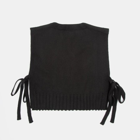 Knitted children's vests Amarobaby Bow, height 146 cm, black color-18