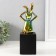 Souvenir Ceramics "Rabbit holds ears" Green chameleon 7.8x10x27 cm