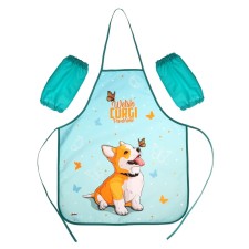Apron for labor + sleevens, 535 x 445/240 x 145 mm, size M (height 122-158), fn 41-20 