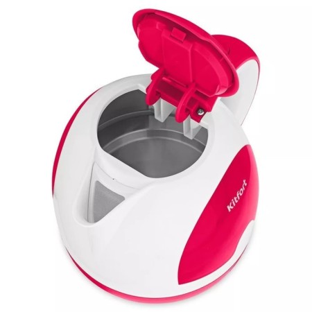 Electric ketter KitFort KT-6607-1, plastic, 1 l, 1300 W, white-red-1