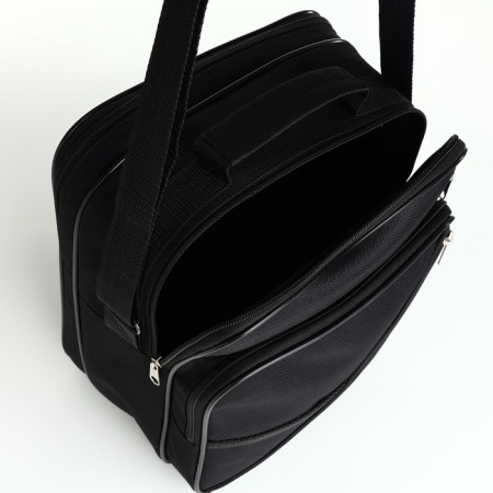 Male bag, luris, black color-4