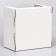 Box for cake 2 windows, with handles, white, 25 x 25 x15 cm