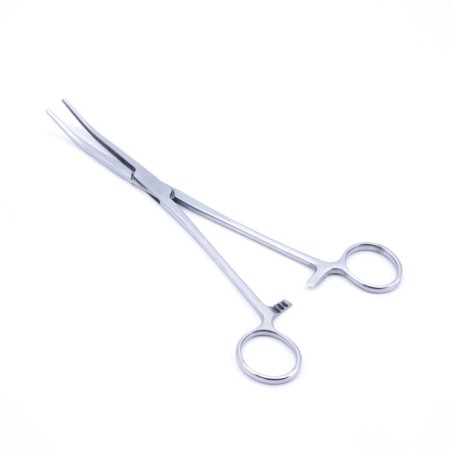 Clamp = cornzang fishing namazu, l = 220 mm, curved, stainless steel