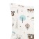 A set of pillowcases, size 40x60 cm, print, Indians, white color - 2 pcs.