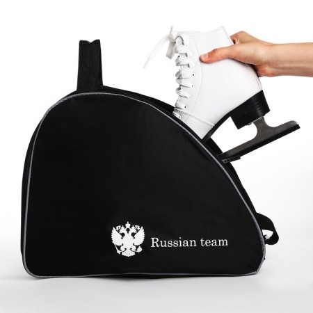 Bag for roller skates "Russian Team", 40x32x20 cm, black color-1