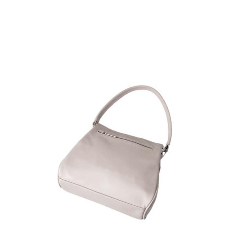 Bag Women's claim. Kozh, lightning, gray color-1