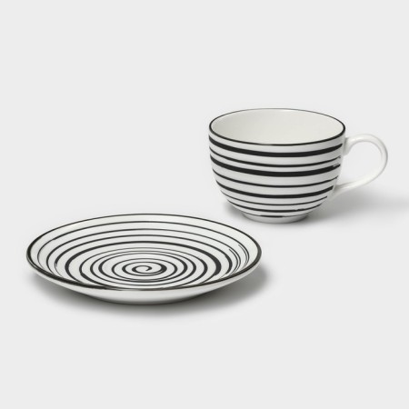 Tea couple Porcelain Magistro Hypnose, 230 ml mug, saucer 15.5 cm-3