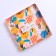 Cookie box, confectionery packaging with PVC lid, “live bright”, 13 x 13 x 3 cm