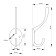 Hook furniture tundra TKD002, two -rod, bronze