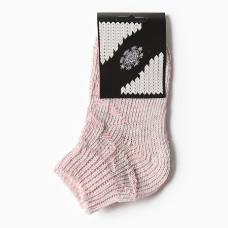 Woolen carrion socks, light pink color, size 16-2