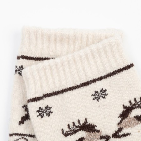 Women's socks from Mongolian wool, gray color, size 23 (34-36)-2