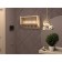 Shelf with hooks, 608 x 186 x 392, oak craft gold