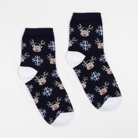 Nosk children's "Deer and snowflakes" Blue color, size 20-22