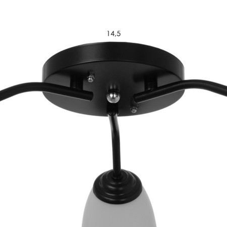 Six 3x15W E27 50x50x15cm Bayerlux black-white-5