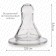 Set of silicone nipple, 2pcs, Cl, Ø35mm +0 months, slow stream