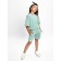 Children's jump (T-shirt, shorts), height 92-98 cm, mint color
