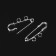 PO-035 suspension pin No. 01, (set 2 pcs.) 35 x 5 mm, color silver