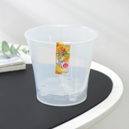 Kashpo for flowers with an insert "Arte", 600 ml, the color is transparent-3