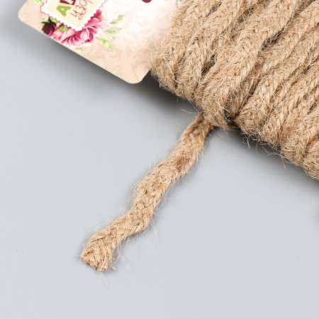 Decorative braid for creativity "Jute Wave" length 4.5 m width 5 mm-1