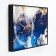 Carty clock is wall-mounted, interior "marble", smooth move, 57 x 35 x 4 cm