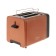 Toster Bosch Tat4P429, 970 W, 6 frying modes, 2 toasts, brown-black