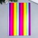 Foamiran metallized "Rainbow strips" 2 mm format A4 set 5 sheets