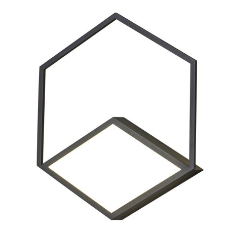 Wall lamp Mantra Kubick, Led, 1870lm, 3000k, 390x50x452 mm, black color