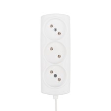 Удлинитель PROconnect STANDARD 3 гнезда, 1.5 м, 2х0.75 мм², б/з, белый