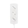 Extension cord Proconnect Standard 3 Nest, 1.5 m, 2x0.75 mm², b/s, white