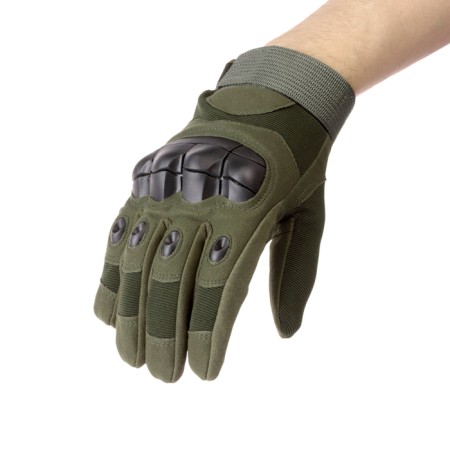 Tactical gloves "Storm Tactic", l extra fingers, mix, green-4