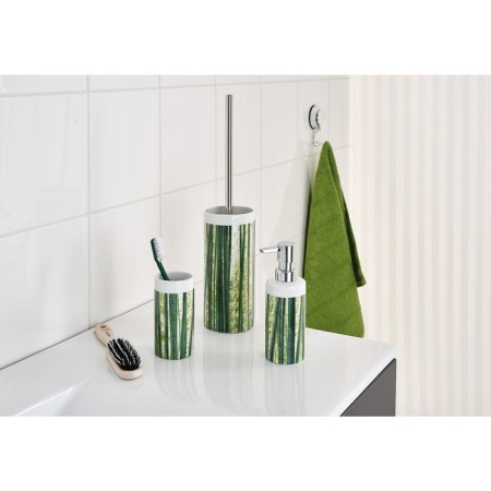 Dispenser for liquid soap canne, green color-1