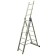 Enkor 69684 staircase, three -section, aluminum, 10 steps