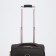 Small suitcase 20 ”, lightning department, code lock, 4 wheels, outer pocket, brown color