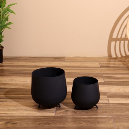 Kashpo on the legs "Monroe" metal (set 2 pcs), diameter 21 and 18 cm