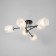 Alandi chandelier 6he27 40W Black-chromium 62x62x28 cm