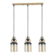 Lumber of the Surveillance Happy light 30109/3GD AMB+BK, 3x40W, E27, 70x12x58 cm, gold color