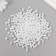 A set of beads "Pearls" D 6 mm, 250 grams, snow -white