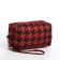 Cosmetic bag with lightning, red/black color