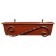 Balcony color stand, 47 × 21 × 19 cm, metal, bronze color