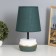 Table lamp "Aisha" 1x40W E14 white/green 18x18x32cm