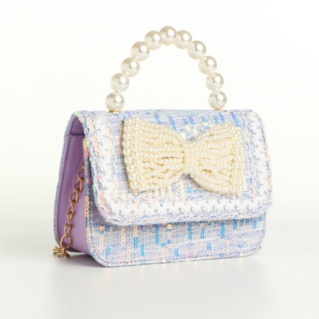 Baby bag on a valve, lilac color