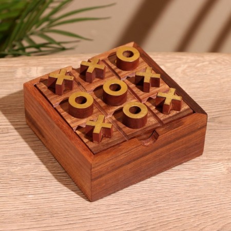 Board game 2B1 (crossbreeds + saltter) 11.5x11.5x5 cm, tree shisham