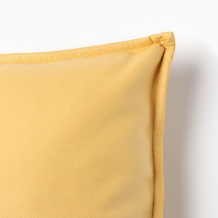 Decorative pillowcase "Ethel" to the leatherette 45*45 cm, yellow-2