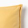 Decorative pillowcase "Ethel" to the leatherette 45*45 cm, yellow