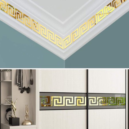 Interior stickers "Labyrinth", mirror, wall decor, set 10 pcs, 10 x 10 cm-6