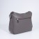 Cross-Bodi Bag with zipper, brown-gray color