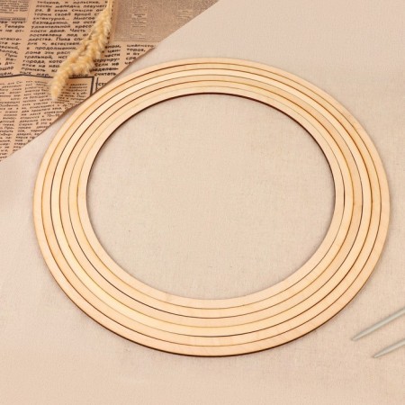 A set of basics for the macram "Circle", D = 30-40 × 0.4 cm, 6 pcs-1