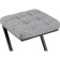 Barry amauri stool Metal/Rogozhka, black/gray 35x36x64 cm