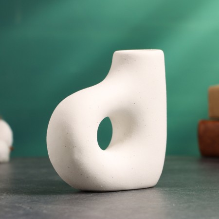 Bray candlestick white sand, 10x4x10cm-2
