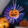 LED toy "Pumpkin" 10 cm, batteries AG13x3, glow of multi